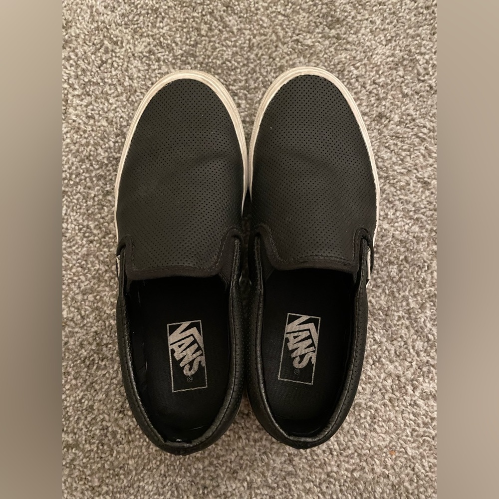 Slip on Perforated Leather Vans